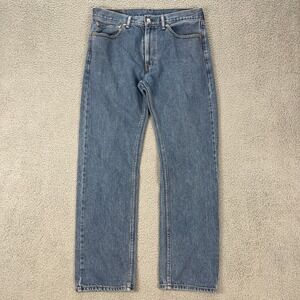 Vintage Levis 505‎ Jeans Men 32x30 Regular Fit Straight Blue Denim Faded Y2K 00s